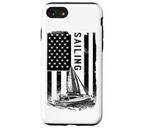 Marineros Barco vela Navegando Velero USA-Flag Yachting Carcasa para iPhone SE (2020) / 7 / 8