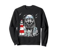 Marineros marítimos Faro Faros Perro Gaviotas Perros Sudadera