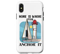 Marineros Yachting Barco de vela Navegando Yate-Ancla Velero Carcasa para iPhone X/XS