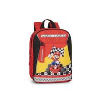 Mario Kart - Mochila oficial de Mario Kart, ideal para guardería y tiempo libre, con correas acolchadas, parte trasera y fondo termoformados, con prácticos cierres de cremallera, 23 x 30 x 10 cm,