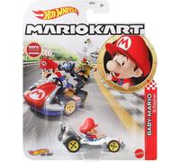 Mario Kart Modelo DieCast Baby B-Dasher 5cm Escala 1:64 Hot Wheels GRN12