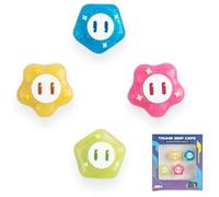 Mario Wonder Flower - Empuñaduras para pulgar compatibles con Nintendo Switch Joy-Cons OLED y Switch Lite, fundas protectoras de silicona, paquete de 4