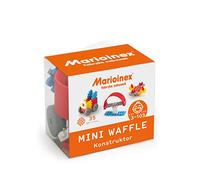 Marioinex 902783 Bloques de construcción Mini Waffle Constructor Azul Conjunto de 35 Elementos