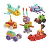 Marioinex 904268 Bloques de construcción Mini Waffle Constructor Foreman 200 Elementos