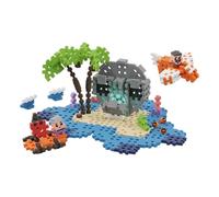 Marioinex Bloques de Construcción Mini Waffle Aventura Isla del Tesoro 148 Piezas 2 Figuras Juguetes niños 4 años Bloques construccion niños - Piezas construccion niños construcciones para niños