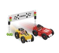 Marioinex Bloques de construcción Mini Waffle City Race 80 Elementos 2 Figuras - Juguetes niños 4 años Bloques construccion niños - Piezas construccion niños construcciones para niños Montessori