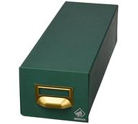 Mariola 1-1000 - Fichero cartón forrado en Geltex para 1000 fichas dimensiones 12.5 x 9.5 x 35 cm, color verde