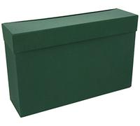 Caja transferencia liderpapel con fuelle folio color verde