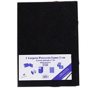 Mariola 22054 - Caja proyectos armada cartón con gomas L50 mm, color negro