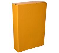 Mariola 22072 - Caja proyectos armada cartón con gomas L70 mm, color amarillo