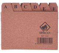 Indice fichero liderpapel carton nº1 65x95 mm - IC01