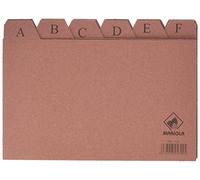 Liderpapel Índice fichero Nº4 IC04 cartón 24 posiciones 125 x 200 mm