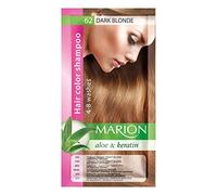 Marion. Champú de color para el cabello en bolsita, duración de 4 a 8 lavados, con áloe y queratina, color semipermanente