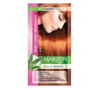 Marion. Champú de color para el cabello en bolsita, duración de 4 a 8 lavados, con áloe y queratina, color semipermanente