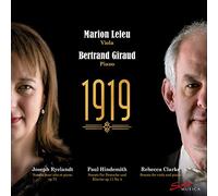 Marion Leleu - Joseph Ryelandt; Paul Hindemith; Rebecca Clarke: 1919