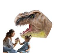 Marioneta de cocodrilo, marioneta de dinosaurio | Marioneta de mano juguete dinosaurio tiburón realista de dibujos animados,Juguete de mano con cabeza de animal en suave, juguetes de baño de playa