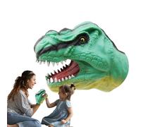 Marioneta de cocodrilo, títere de mano saure | Dibujos animados realista cocodrilo tiburón saure juguete títeres de mano | Marionetas de cabeza de animal de goma suave de dibujos animados, jou
