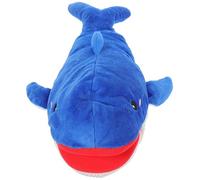 Marioneta de mano ballena azul 30 cm de peluche ultra suave, muñeco animal realista para contar historias, juguete creativo educativo, apto para juegos interactivos