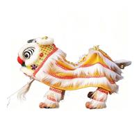 Marioneta de mano con cuerdas y varilla, figura asiática, portátil, manualidades para fiestas, niños, regalos de festivales de primavera, rosa y blanco