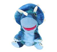 Marioneta de Mano de Animal, marioneta de Mano de Peluche, Juguete de Peluche Suave y Lindo con Boca Abierta y móvil para niños, educación Preescolar y Juegos de Fiesta, Material (Azul 25cm)