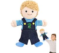 Marioneta de Mano de Juguete, 11.8 in Accesorio para Teatro de Marionetas, La marioneta de la Familia de la Felpa Agradable a la Piel Juega la Fuerte sin Olor de la Mano para la cabecera