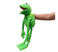 Marioneta de mano de rana Kermit, rana de peluche de The Muppets Show, mu eca de rana suave, adecuada para juegos de rol, verde, 24 pulgadas