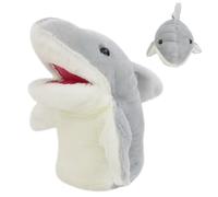 Marioneta de Mano de Tiburón - Pequeña Felpa ligera | Juguete de Pescado de Dibujos Animados, Juego de Rol Animal, Tiburón | Teatro para de Cuentos Educación Escolar