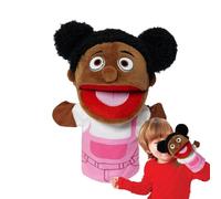 Marioneta de mano familiar - peluche, marionetas de mano, transmitir valores positivos, juego de herramientas educativas, marionetas de dedo para familias, niñas y adolescentes que cuentan historias