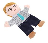 Marioneta de Mano Padre de Familia, Juguete Interactivo de Tela | Cuentos Infantiles, Control Fácil Mano, Relleno PP Algodón, Uso en Aula y Biblioteca