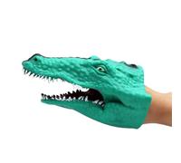 Marioneta de tiburón, títeres de mano de animales - Dibujos animados realistas cocodrilo tiburón saure juguete títeres de mano - Marionetas con cabeza de animal de goma suave de dibujos animados