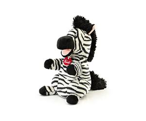 Marioneta de Zebra Trudi | Marionetas y Marionetas de Peluche para Teatro Trudi. Juego para niños. Contar y Crear Historias. | 17x29x18cm Taglia S | Puppets | Modelo 29309