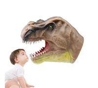 Marioneta Dinosaurio, títere Tiburón,Marionetas de Mano de Tiburón Cocodrilo de Dibujos Animados - Juguete de Mano Cabeza de Animal de Goma Flexible, Juguetes de Baño de Playa y Piscina para Regalos