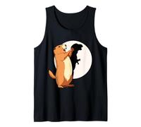 Marioneta Divertida de Dinosaurio de Sombra de marmota Feliz día de la marmota Camiseta sin Mangas