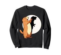 Marioneta Divertida de Dinosaurio de Sombra de marmota Feliz día de la marmota Sudadera