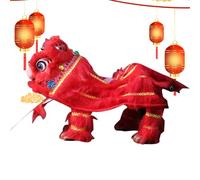 Marioneta Estilo Asiático | Danza del León Marioneta Tradicional China con Hilos | Juguete Artesanal Hecho A Mano para Festivales Entretenimiento Hogar Arte | Representaciones Teatrales Locales