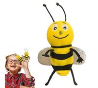 Marionetas de animales, marionetas de animales realistas - Marionetas de las que cuentan historias,Simpáticas marionetas de dedo en forma de abeja Marionetas de mano de suave peluche en forma de oruga