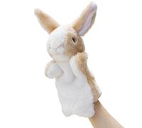 Marionetas de Animales Marionetas de Mano Suaves y realistas de Felpa Linda para Adultos Niños Mano de Animal para la narración de Cuentos en el jardín de Infantes en casa, Conejito marrón.