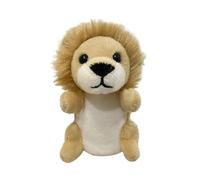 Marionetas de animales para niños, Marionetas de animales realistas | Títeres de león | Marioneta de dedo para niños Lindo peluche tigre para niños para representaciones teatrales, cuentos de co