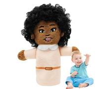 Marionetas de dedos familiares para,Títeres de dedos de la historia | Marioneta de juguete de juego de rol - Gente negra de dibujos animados que cuenta el títere africano de juguetes de peluche po