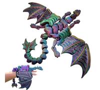 Marionetas de dragón para adultos, Marioneta de dragón, Marioneta animal - Marionetas de animales impresas en 3D, títeres de dedo realistas y lindos, de dragón para escuelas