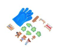 Marionetas de Fieltro con Guante, Kit de narración con Oso y Rana para Tablero, Juguete Educativo Preescolar sin Pantalla, Accesorios interactivos para guardería