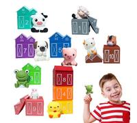 Marionetas de - Juguete educativo interactivo y suave - Granja con animales marionetas de - Para niños y niñas Cumpleaños Navidad Año Nuevo y Escuela Infantil