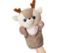 Marionetas de mano con animales, marionetas de mano con animales para niños | Marionetas de peluche con ciervos, marionetas de animales que cuentan historias para niños y adultos, marionetas de