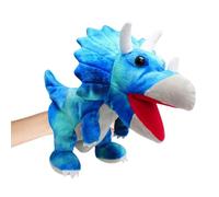 Marionetas de mano de dinosaurio, muñecos de dinosaurios para niños, muñecos de mano de dinosaurio, peluches de dinosaurio, para niñas y niños, regalos para cumpleaños, Navidad (Triceratops)
