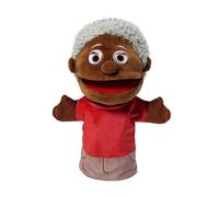 Marionetas De Mano Familiares: Juguetes De Marionetas De Mano De Abierta Negros De Dibujos Animados De Felpa para Niños, Padres, Abuelos Y Hermanos, Narración De Cuentos, Juegos De Roles, Juegos