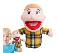 Marionetas de mano familiares, Marionetas familiares para niños | Marioneta del hogar escolar | Marioneta interactiva de juego de simulación, marioneta de felpa para contar historias con móvil para ni