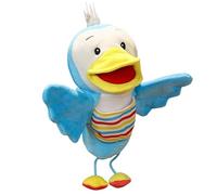Marionetas de mano - Mecanismo de mandíbula articulada de gran apertura, peluche ultraligero 150 g, fantasía juego de rol imaginativo, títere de tela de terciopelo lavable | Juguete pato para Les