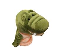 Marionetas de mano móviles de boca abierta para niños, lobo, león, etc., perfectas para contar historias, enseñanza, guardería, regalos de cumpleaños(cocodrilo)