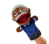 Marionetas de mano para la familia - Figuras de peluche de abierta, juguetes para contar historias de dibujos animados, personajes para juegos de rol, diseño expresivo con amplia |