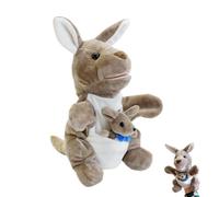 Marionetas de Mano para Niños Animales Titeres de Mano 30 cm Morbido Cotone PP Canguro Mano Burattino Regalos de Cumpleaños para Niños TíTere de Peluche para la Enseñanza de Cuentos